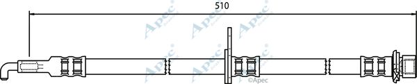 APEC BRAKING Тормозной шланг HOS3746